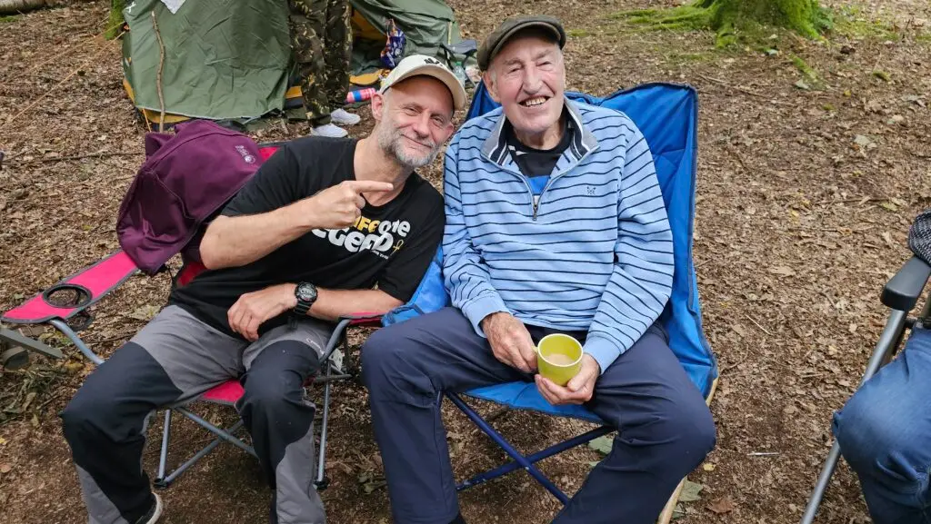 chris thrall and lofty wiseman legends club bushcraft weekend